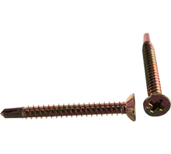 Изображение товара Оконный саморез Метизный двор 3,9x35 сверло, желтый, 12 шт. 4690441000460