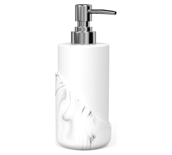 Изображение товара Настольный дозатор для жидкого мыла FORA Marble light полирезин FOR-MRL021