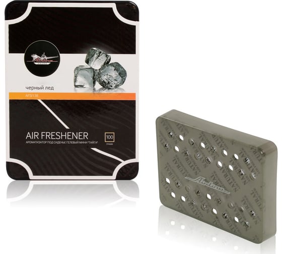 Изображение товара Гелевый ароматизатор под сиденье Airline мини Тайга, черный лед AFSI138