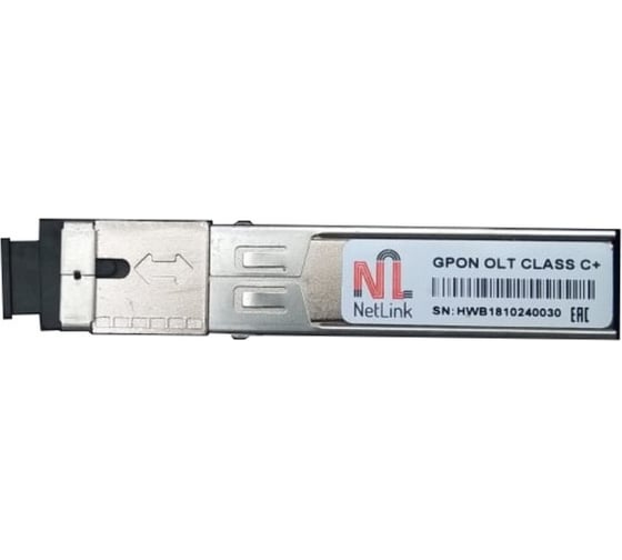 Изображение товара Модуль КДДС Netlink sfp-olt-с+gpon/2.5g tx1490nm rx1310 20km УТ000003395