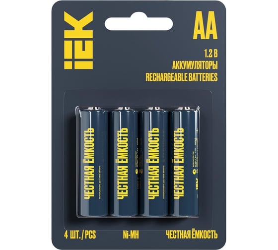 Изображение товара Аккумулятор IEK green ni-mh aa 2700мач (4шт/блистер) AAK-NIMH-06-2700-L04