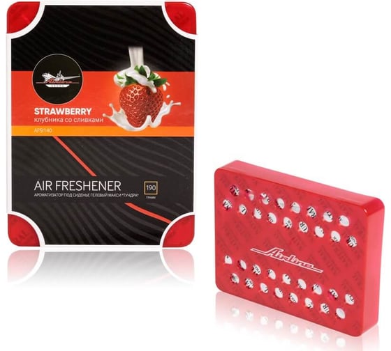 Изображение товара Гелевый ароматизатор под сиденье Airline макси Тундра клубника со сливками AFSI140