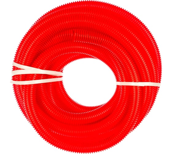 Изображение товара Труба гофрированная Промрукав ПНД защитная для МПТ пешель красная д40/31,2 15м PR02.0091
