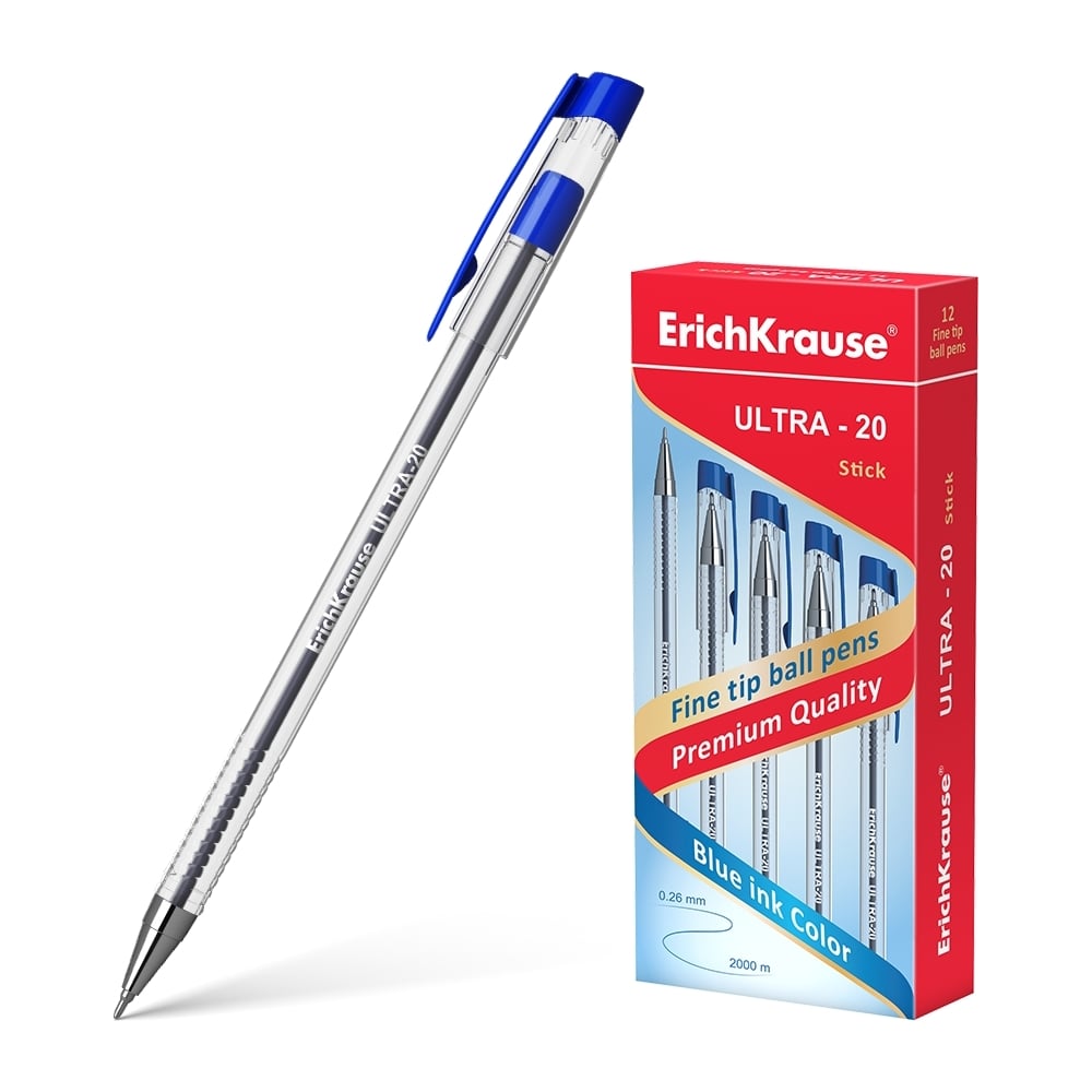 Шариковая ручка ErichKrause валик игольчатый для наливных полов ормис ремоколор крупная игла пластик 240хдиаметр 105 мм с бюгелем 04 7 424