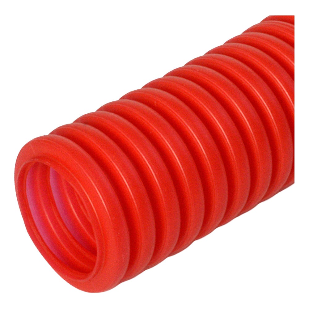 Защитная гофрированная труба ПНД для МПТ Промрукав труба гофрированная ростерм d32 мм 100 м полиэтилен красный