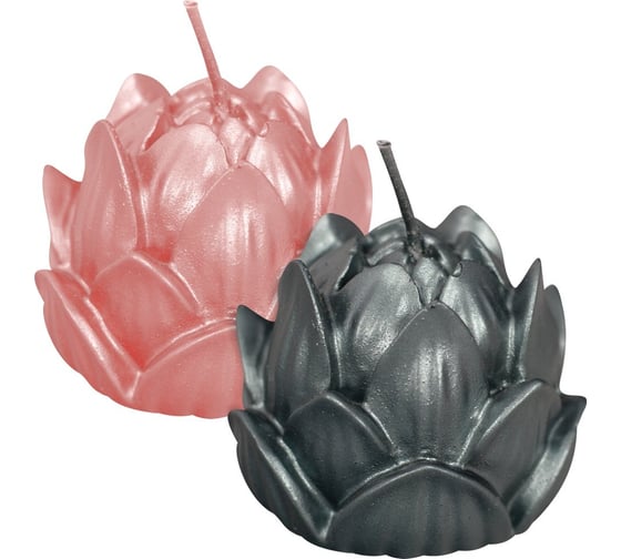 Изображение товара Декоративная свеча МУЛЬТИДОМ Лотос, 4,5x4,5 см, 2 цвета МС5-109