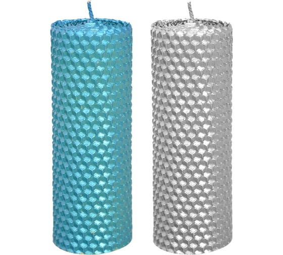 Изображение товара Декоративная свеча МУЛЬТИДОМ из вощины, 13x4,5 см, 2 цвета МС5-114