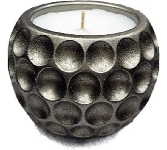 Изображение товара Декоративная свеча МУЛЬТИДОМ с подсвечником Горошек размер 8x8х6 см МС5-205