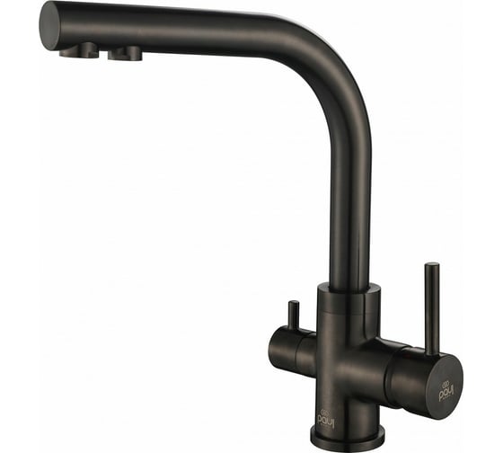 Изображение товара Смеситель для кухни Paulmark ESSEN, вороненая сталь, PVD, Es213011-GM