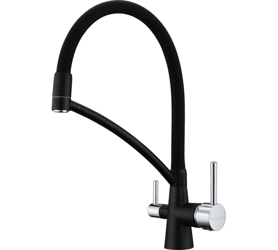 Изображение товара Смеситель для кухни Paulmark SIEGEN, черный Si213111-308