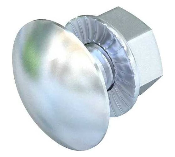 Изображение товара Болт с плоской головкой OBO Bettermann в комплекте с комб. гайкой M6x12 мм, 100 шт. 6406130