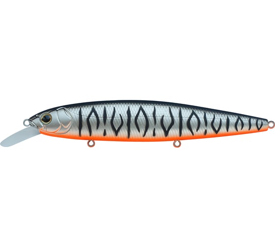 Изображение товара Воблер Strike Pro Bold 130SP цвет: A243ES Grey Shadow Mat Tiger EG-191-SP#A243ES
