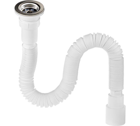 Изображение товара Гофросифон MasterProf 1400 мм для выпуска 43-52 мм, 1.1/2"х32/40/50 с нерж. решеткой ИС.110698