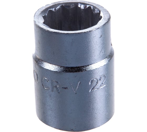 Изображение товара Головка торцевая 12-ти гранная, 22 мм, 3/4" АвтоDело 39012 14600
