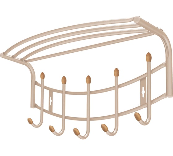Изображение товара Настенная вешалка Nika ВНП4Д ВНП4Д/Б бежевый металлик