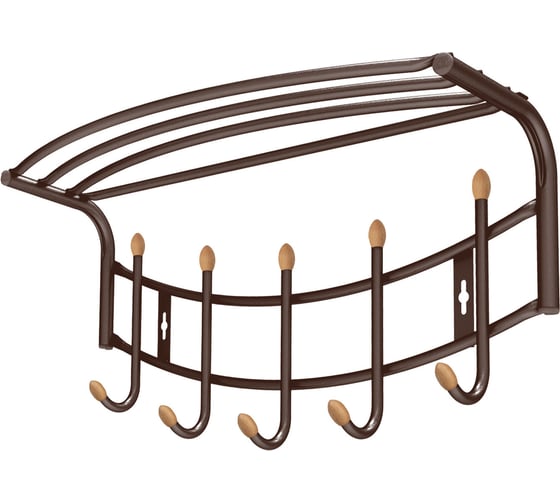 Изображение товара Настенная вешалка Nika ВНП4Д ВНП4Д/К коричневый