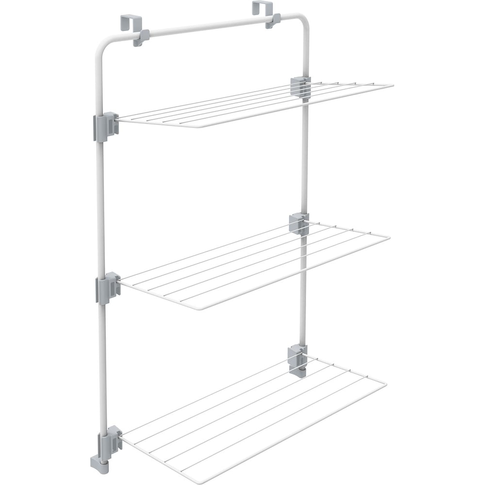 Изображение товара Навесная металлическая сушилка для белья Nika СБН1/Б белая складная