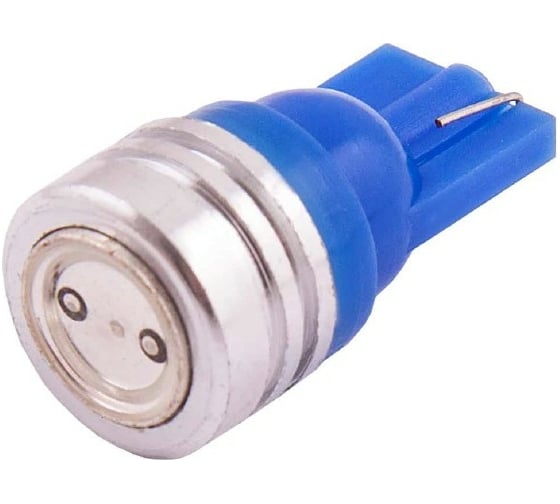 Изображение товара Автолампа диод T10 W5W 1 SMD диод без цоколя радиатор 1-контурная синяя SRS-08 SKYWAY S08201089