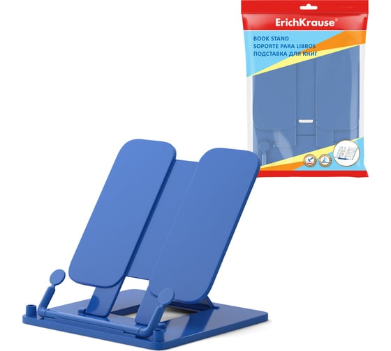 Изображение товара Пластиковая подставка для книг ErichKrause Classic, синий 53678