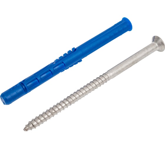 Изображение товара Рамный дюбель для вентилируемых фасадов с потайной головкой RAWLPLUG сталь А4, 10x120 мм R-FF1-N-10L120-A4