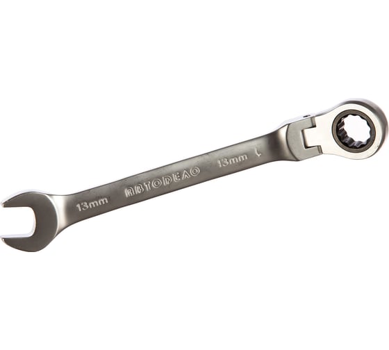 Изображение товара Комбинированный трещоточный шарнирный ключ 13х13 АвтоDело 30213 10116
