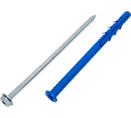 Изображение товара Рамный дюбель для крепления вентилируемых фасадов RAWLPLUG с цинковым покрытием, 10x160 мм R-FF1-N-10K160