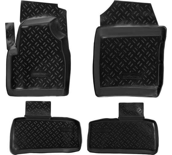 Изображение товара Ковры Airline для UAZ Patriot 05-14 4 шт., высокий борт, ТЭП, черные ACM-PS-10
