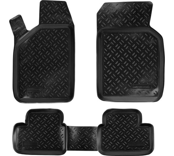 Изображение товара Ковры Airline для ВАЗ 2108-099, ВАЗ 2113-15, 4 шт., высокий борт, ТЭП, черные ACM-PS-12