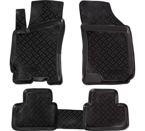 Изображение товара Ковры Airline для Chevrolet Lanos 1997-2009/ЗАЗ Chance, 4 шт., высокий борт, ТЭП, черные ACM-PS-22