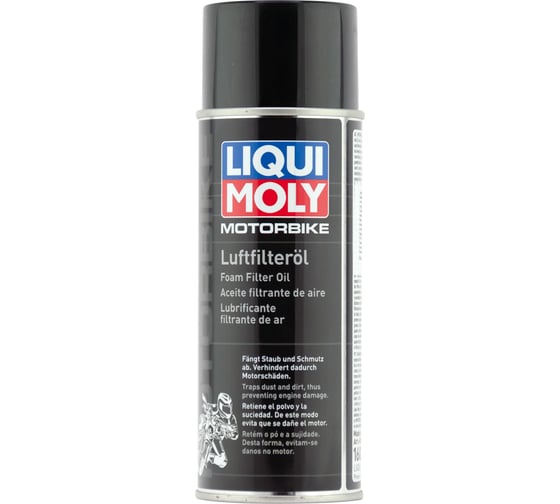 Изображение товара Масло-спрей для пропитки воздушных фильтров LIQUI MOLY Motorbike Luft Filter Oil 0.4 л 1604