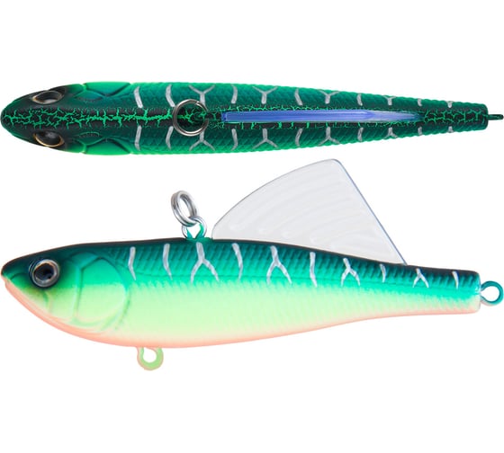 Изображение товара Воблер Strike Pro Tornado Vibe 65 цвет: A204S Pearl Mat Tiger EG-204A-UV#A204S