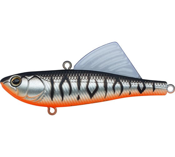 Изображение товара Воблер Strike Pro Tornado Vibe 65 цвет: A243ES Grey Shadow Mat Tiger EG-204A-UV#A243ES