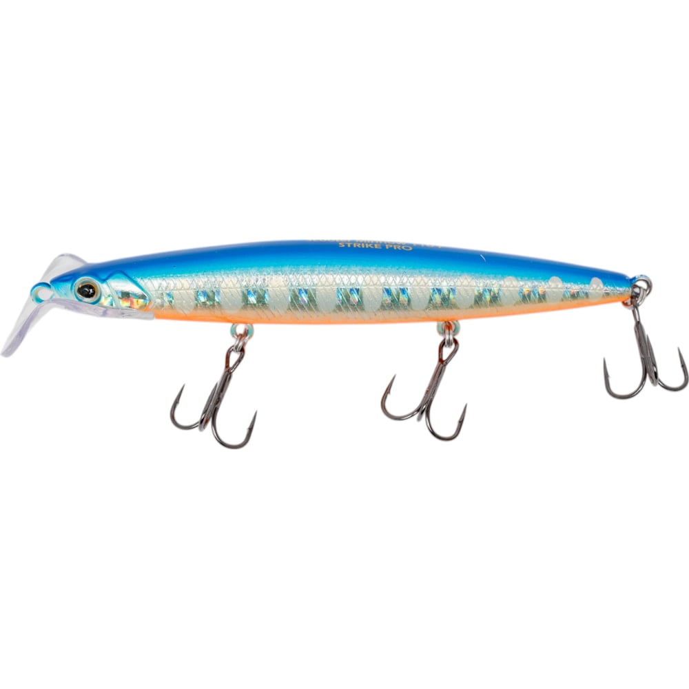 Изображение товара Воблер Strike Pro Scooter Minnow 110F цвет: A150-713 UV Blue Silver OB EG-186F#A150-713