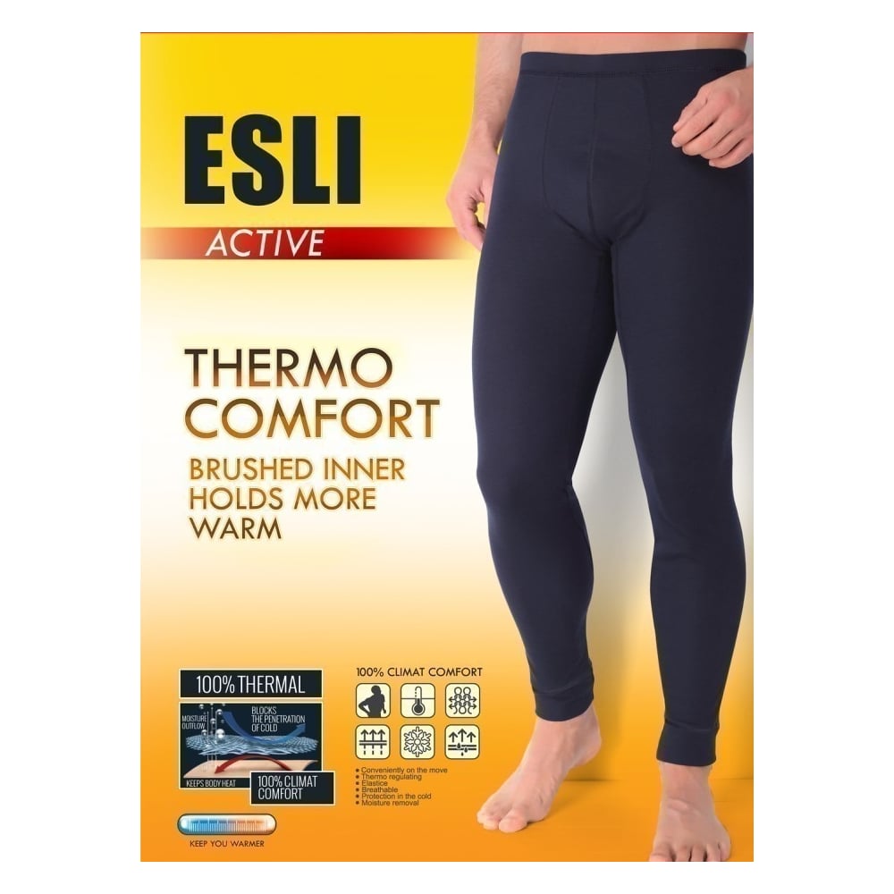 Мужские термокальсоны ESLI mktd 667 размер 182,188-112/3XL, черный 1005120010140588