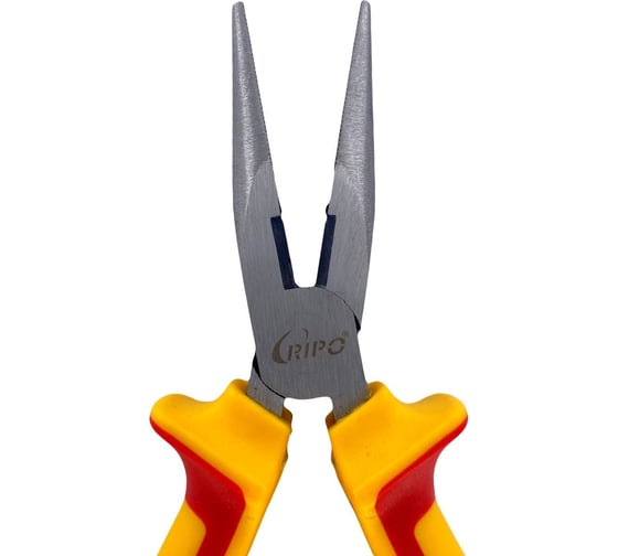 Изображение товара Длинногубцы (тонкогубцы) Ripo с двухкомпонентными рукоятками,cr-v сталь, 160 мм, серия "standart" 009-400003