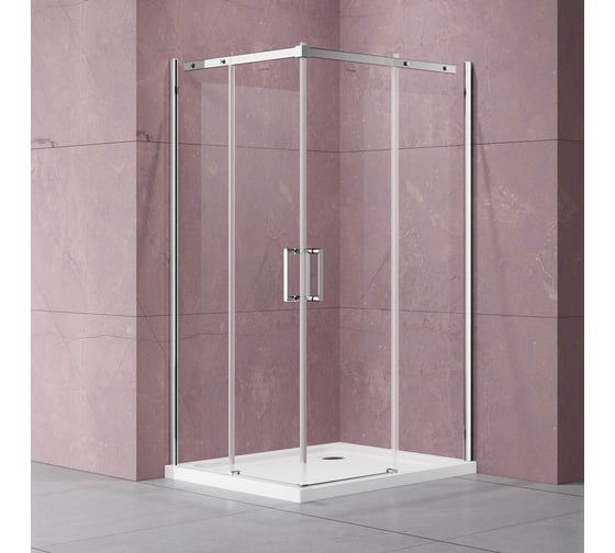 Изображение товара Душевой уголок VINCEA Dice 900x900, хром, стекло прозрачное VSS-4D900CL