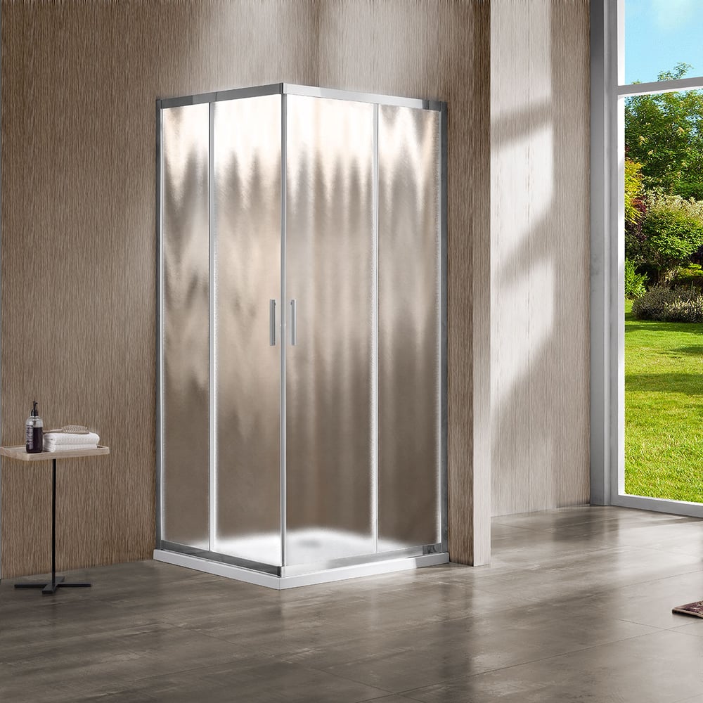 Изображение товара Душевой уголок VINCEA Garda 800x800 хром стекло шиншилла