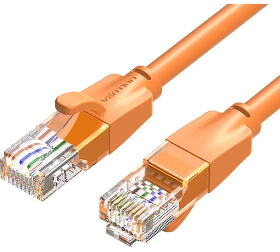 Изображение товара Прямой патч-корд VENTION UTP cat.6, RJ45 - 2м. Оранжевый IBEOH