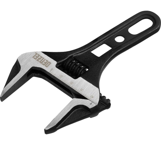 Изображение товара Ключ Denzel разводной 155 мм, crv, кованый, укороченная рукоятка 15753