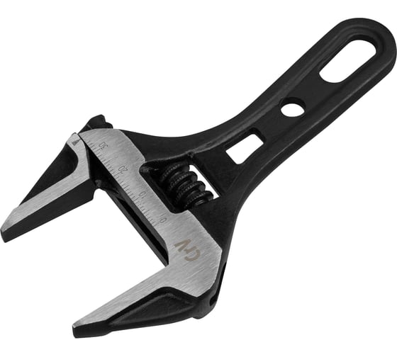 Изображение товара Ключ Denzel разводной 135 мм, crv, кованый, укороченная рукоятка 15752