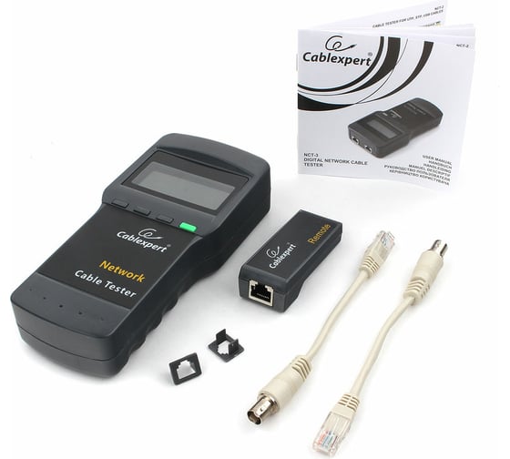 Изображение товара Цифровой тестер Cablexpert LAN для RG-45, RG-58, RJ-12,11 NCT-3