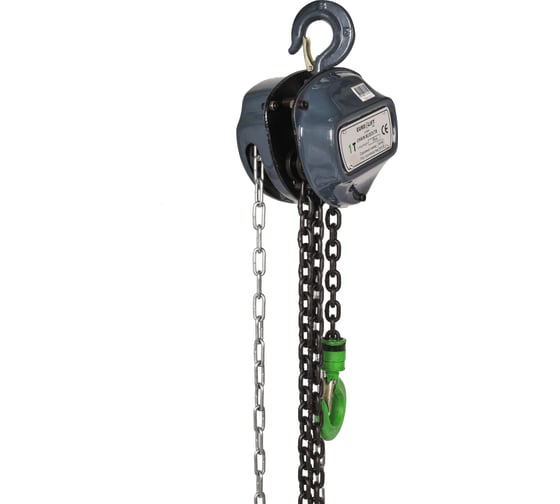 Изображение товара Ручная шестеренная стационарная таль EURO-LIFT ТВ - 1.0тн, 12.0м ТРШ 1/12