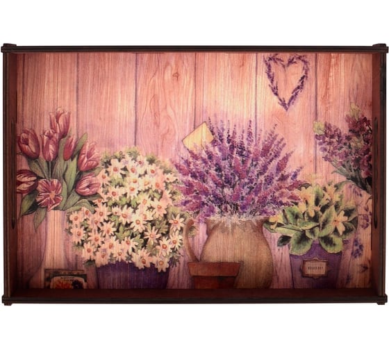 Изображение товара Поднос МУЛЬТИДОМ Прованс размер 35x25x4 см МБ18-366