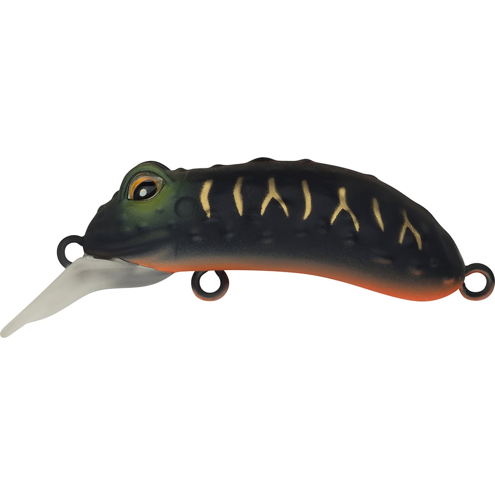 Изображение товара Воблер Strike Pro Warted Toad 45 цвет A208S Black Mat Tiger для рыбалки