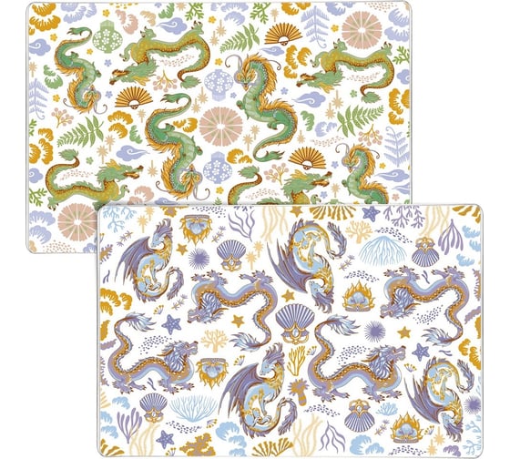 Изображение товара Разделочная доска-подставка под горячее МУЛЬТИДОМ Дзен Дракон размер 18x28 см 2 дизайна VL88-455
