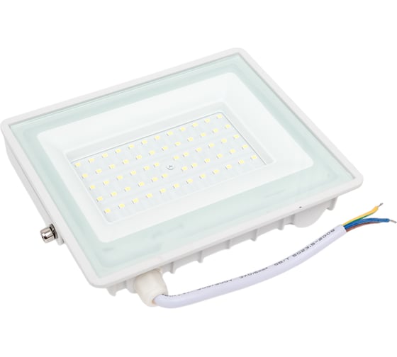 Изображение товара Светодиодный прожектор IONICH тм iflsled-dob- 70-865-w-ip65 в белом корпусе 1489