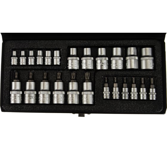 Изображение товара Набор головок 1/4"+1/2"DR, Е4-Е18, Т7-Т50 PRO АвтоDело 39924 16152