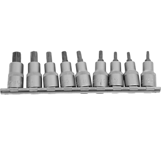 Изображение товара Набор головок TORX Т20-Т60, DR1/2", 9 шт. на планке АвтоDело 39835 13339