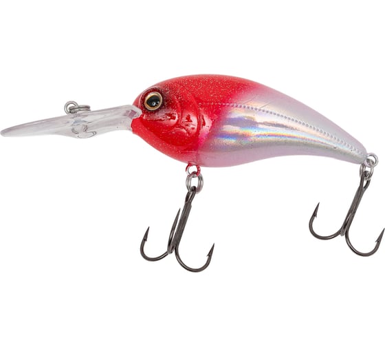 Изображение товара Воблер Strike Pro Wormouth Wobbler 62 цвет: 022PPPT Redhead Silver EG-037F#022PPPT
