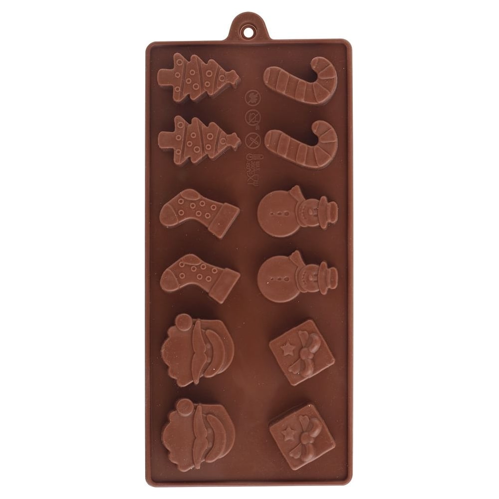 Силиконовая форма для шоколадных конфет МУЛЬТИДОМ коробка для конфет 6 шт голубой 13 7 х 9 8 х 3 8 см